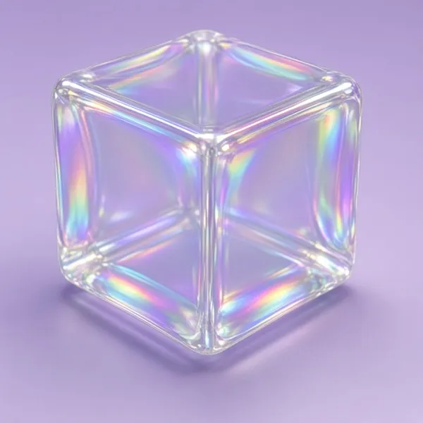 Glass cube